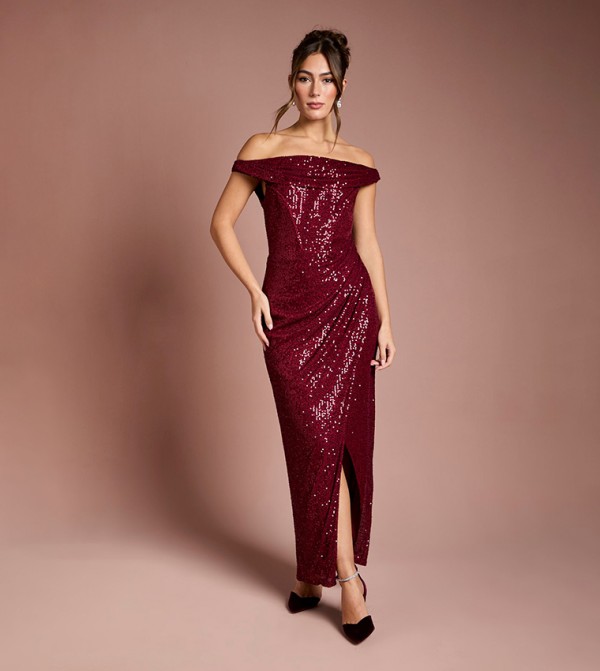 Coast Dresses - Maroon Maxi Dresses
