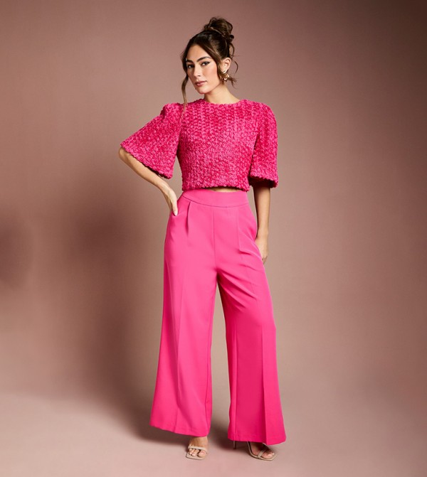 Coast Clothing - Pink Casual Pants