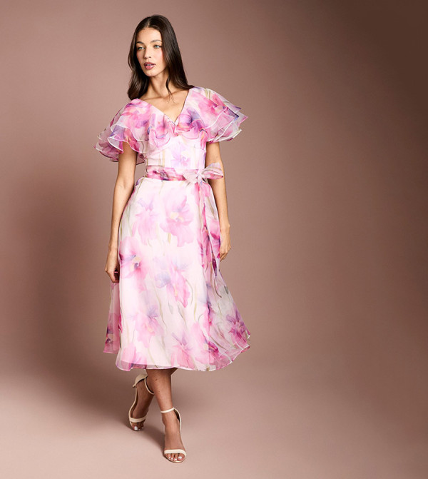 Coast  Dresses - Pink Midi Dresses