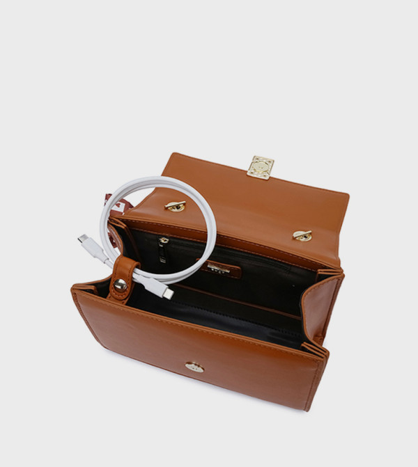 فيور - حنطي حقائب بحمالة طويلة