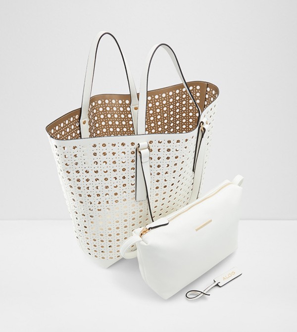 Aldo  aldo-luxe-tote - White Tote Bags