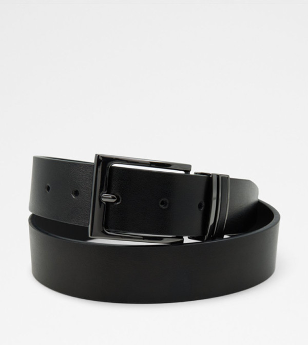 Aldo Accessories Belts - Black Leather Belts