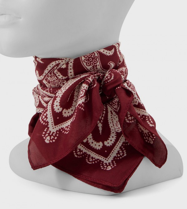 Aldo Accessories Scarves - Red Silk Scarves