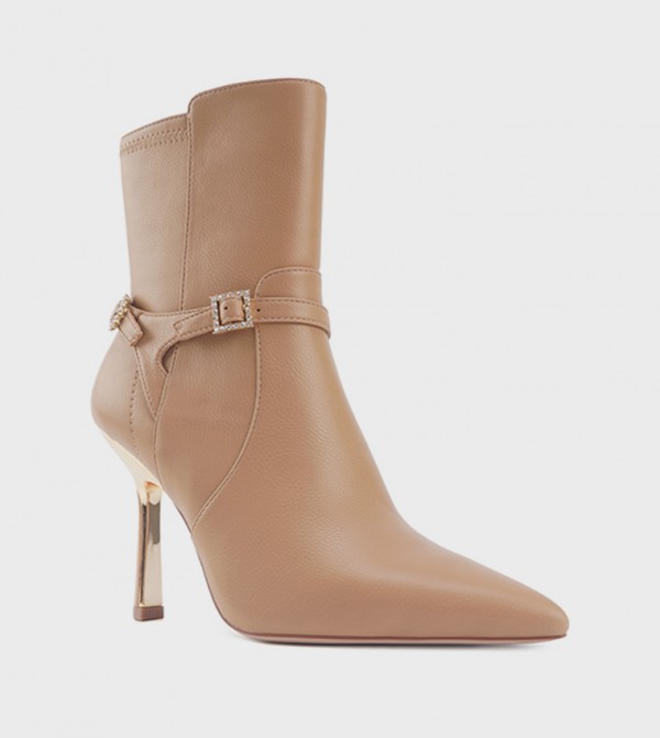 ناين وست  أبوات - جلد الجمل Ankle length Boots