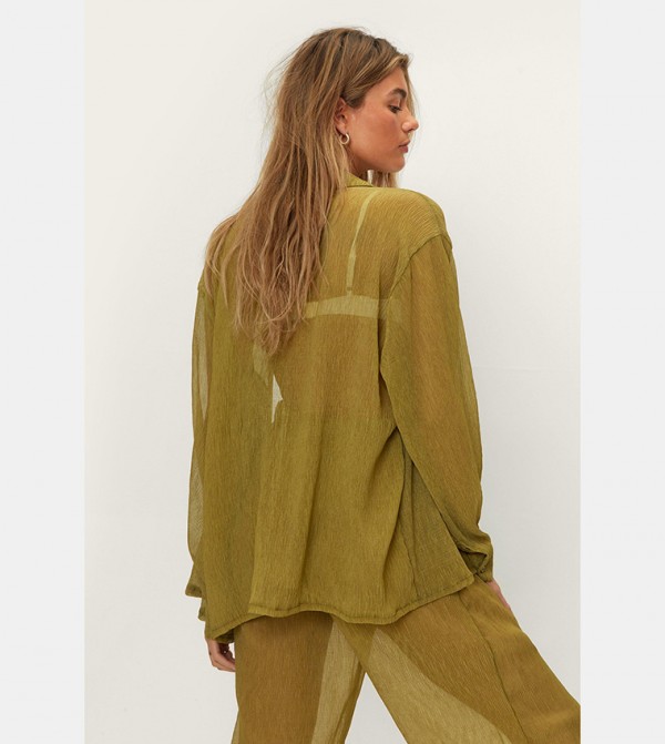 Nasty Gal  Shirts - Khaki Shirts