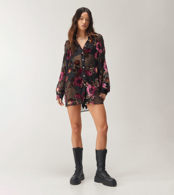 ناستي غال ناستي غال - أسود Shirt & T-Shirt Dresses