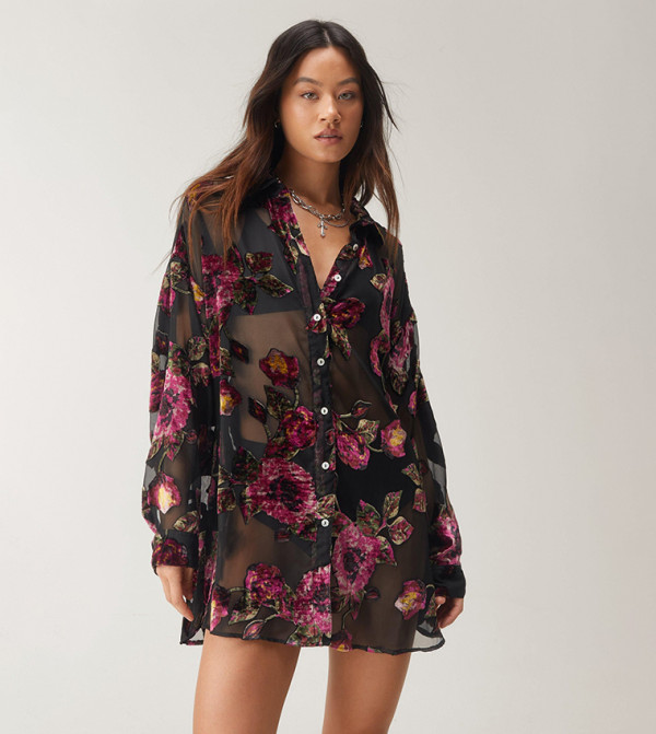 ناستي غال ناستي غال - أسود Shirt & T-Shirt Dresses