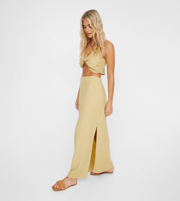 Nasty Gal Nasty Gal - Beige Maxi Skirts
