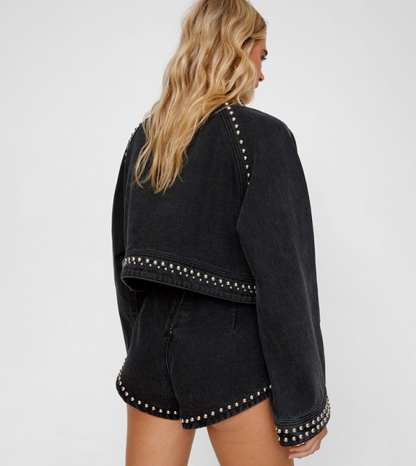 Nasty Gal Nasty Gal - Black Denim Jackets