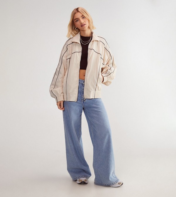Nasty Gal Nasty Gal - Beige Casual Jackets
