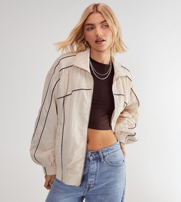 Nasty Gal Nasty Gal - Beige Casual Jackets