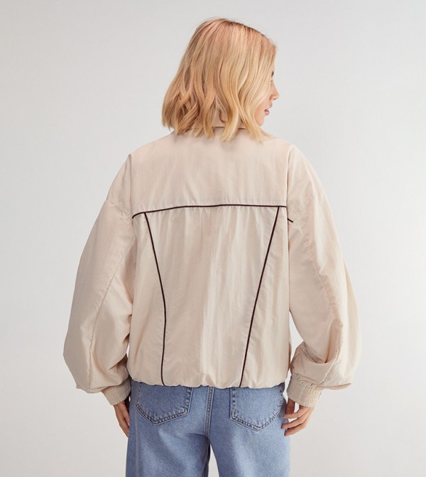 Nasty Gal Nasty Gal - Beige Casual Jackets
