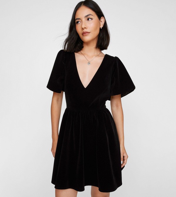 ناستي غال - اوتليت  Parachute Parade - أسود Mini Dresses
