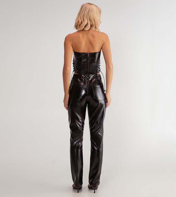 Nasty Gal Nasty Gal - Black Cropped Tops