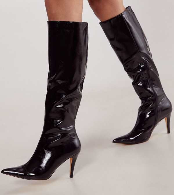 Nasty Gal Nasty Gal - Black Knee length Boots