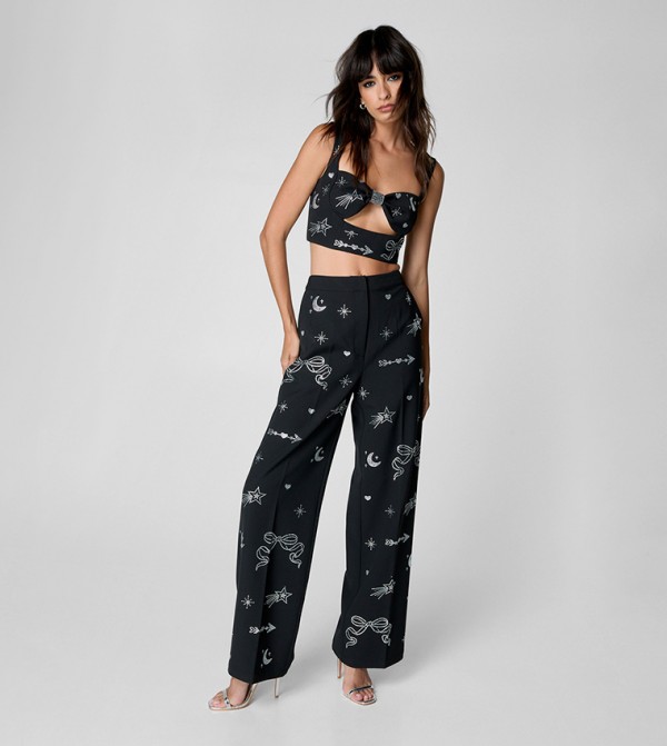 Nasty Gal - Outlet  - Black Cropped Tops
