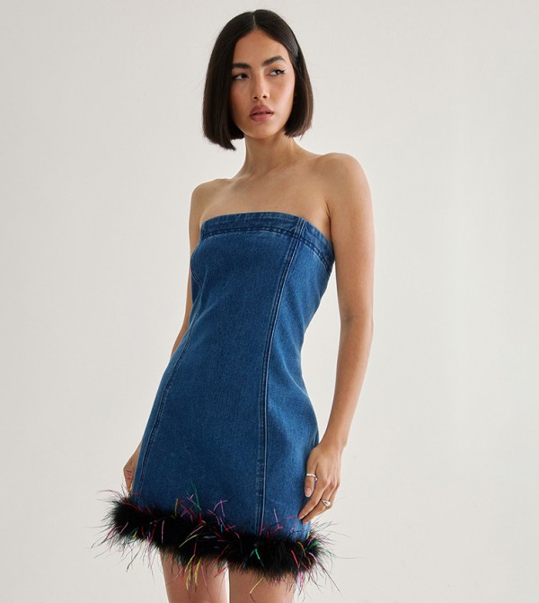 ناستي غال  - أزرق Mini Dresses