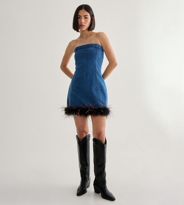 ناستي غال  - أزرق Mini Dresses