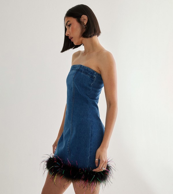 ناستي غال  - أزرق Mini Dresses