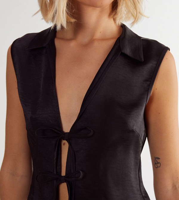 Nasty Gal Nasty Gal - Black Cropped Tops
