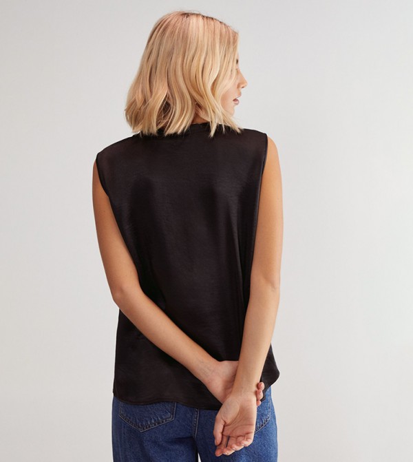 Nasty Gal Nasty Gal - Black Sleeveless Tops