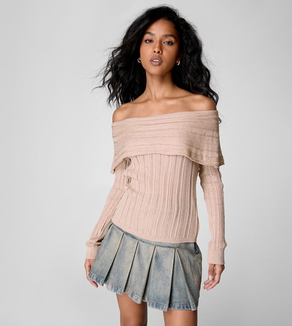 Nasty Gal Nasty Gal - Beige Casual Tops