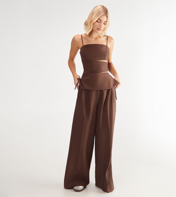 Nasty Gal Nasty Gal - Brown Sleeveless Tops