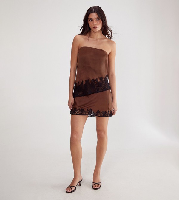Nasty Gal Nasty Gal - Brown Sleeveless Tops