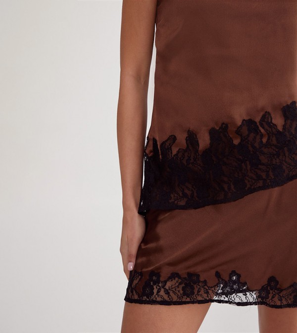 Nasty Gal Nasty Gal - Brown Sleeveless Tops