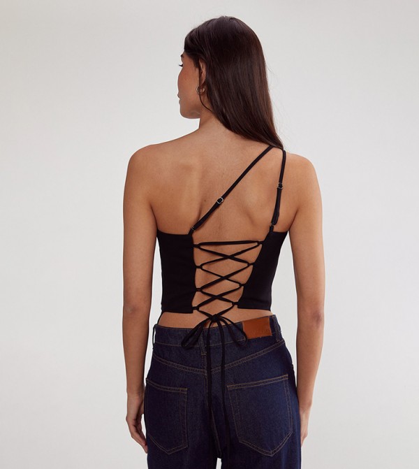 Nasty Gal Nasty Gal - Black Sleeveless Tops