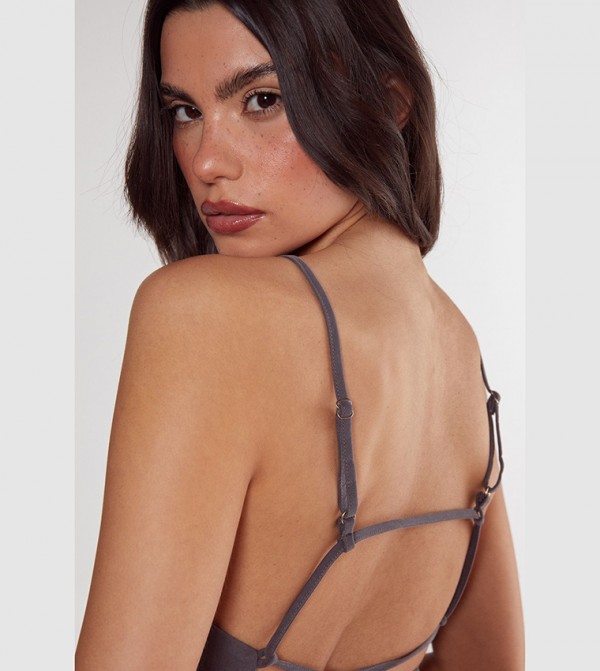 Nasty Gal Nasty Gal - Grey Sleeveless Tops