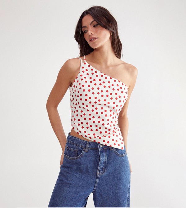 Nasty Gal Nasty Gal - White Cropped Tops