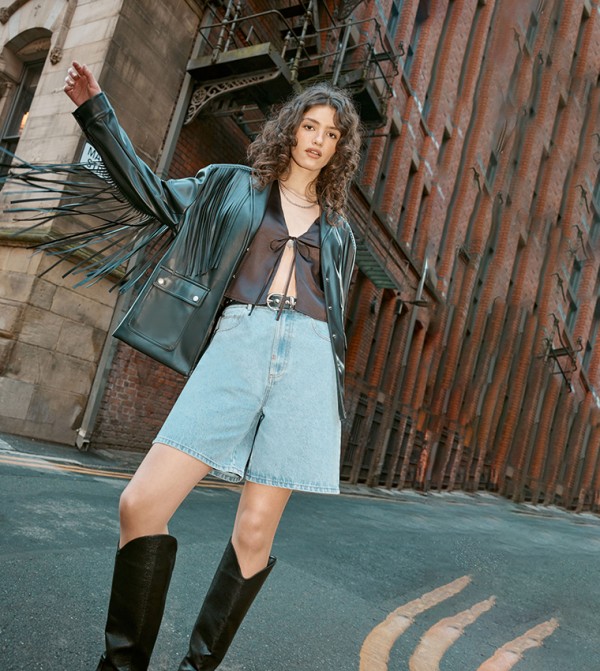 Nasty Gal  Shorts - Blue Denim shorts