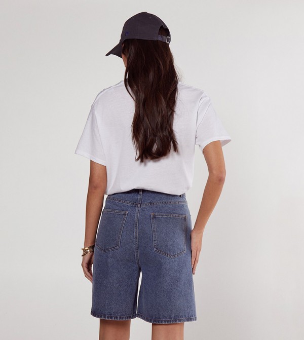 Nasty Gal Nasty Gal - Blue Denim shorts