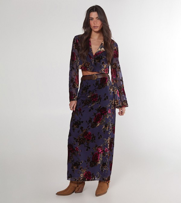 Nasty Gal Nasty Gal - Blue Maxi Skirts