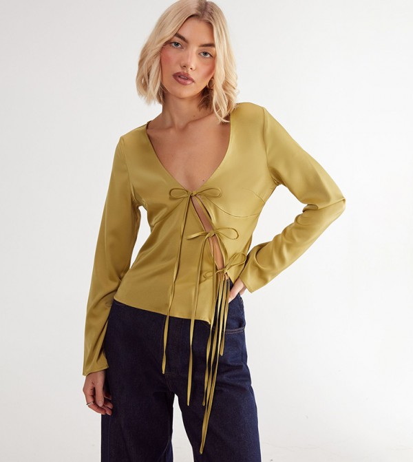 Nasty Gal Nasty Gal - Lime Casual Tops
