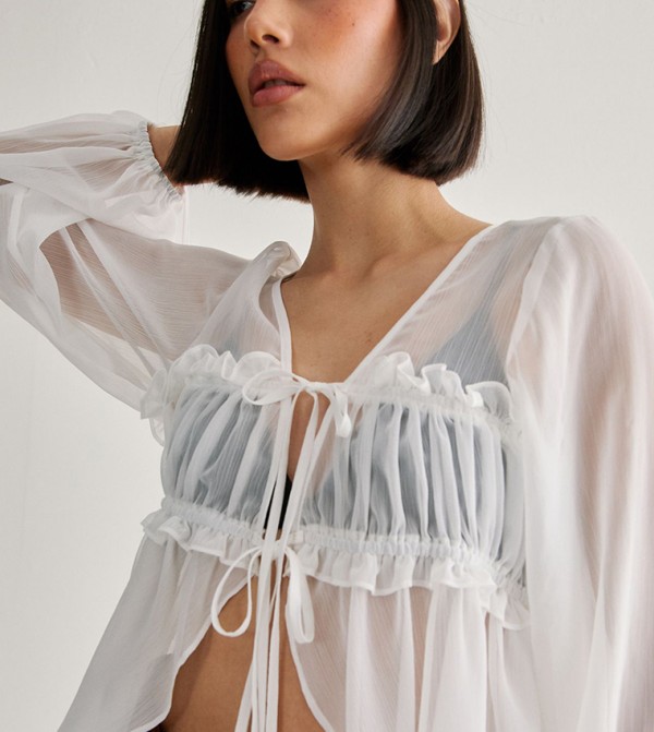 Nasty Gal Nasty Gal - White Casual Tops
