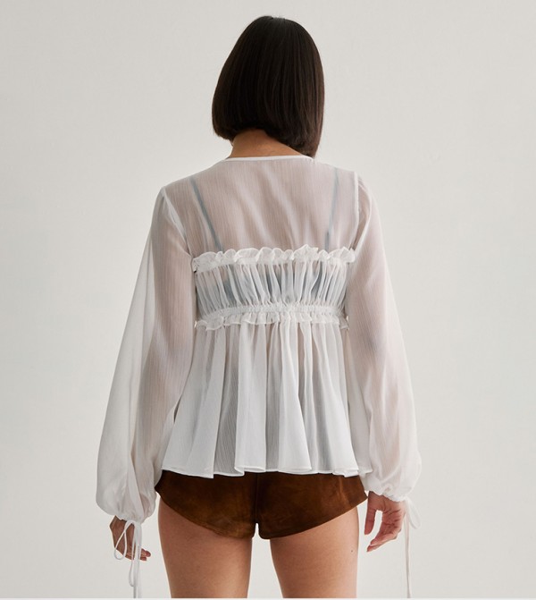 Nasty Gal Nasty Gal - White Casual Tops