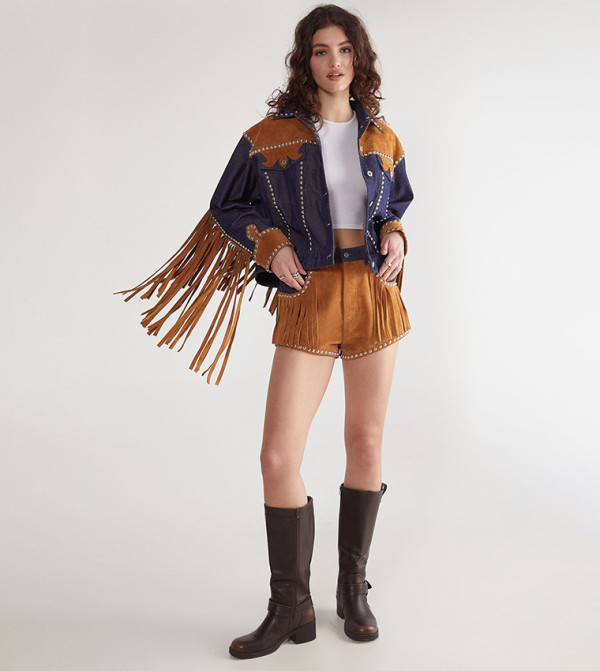 ناستي غال - اوتليت  - بني  شورت كاجوال