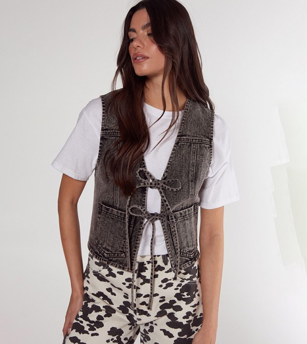 Nasty Gal Nasty Gal - Grey Denim Jackets