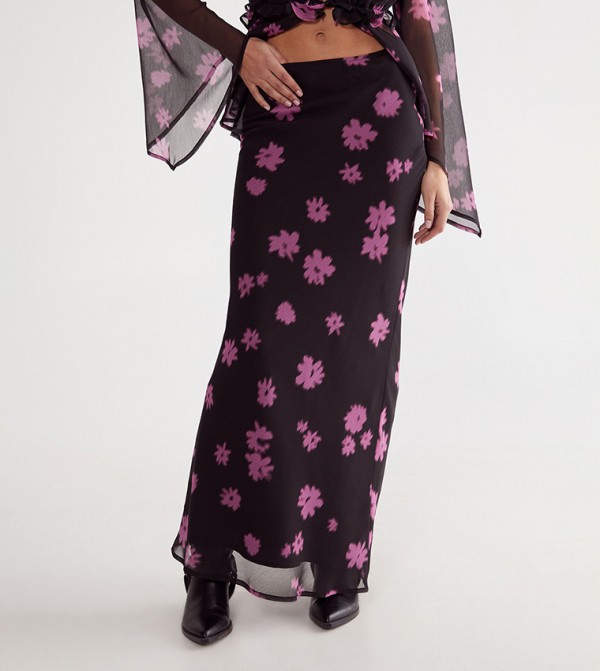 Nasty Gal  - Black Maxi Skirts