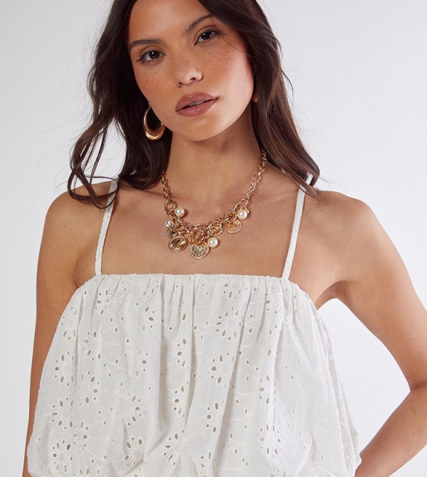 ناستي غال ناستي غال - أبيض Sleeveless Tops