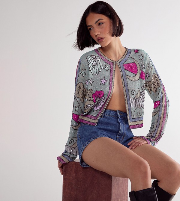 Nasty Gal Nasty Gal - Blue Casual Jackets
