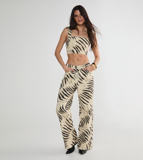 Nasty Gal  - Multi Wide Leg Jeans