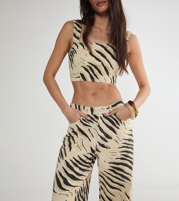 Nasty Gal  - Multi Wide Leg Jeans