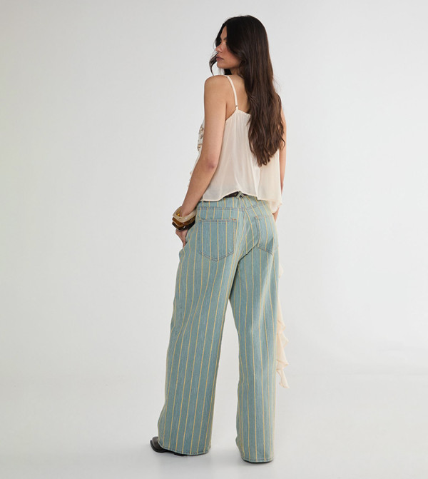 Nasty Gal Nasty Gal - Blue Wide Leg Jeans