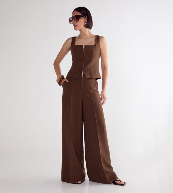 Nasty Gal Nasty Gal - Brown Casual Pants