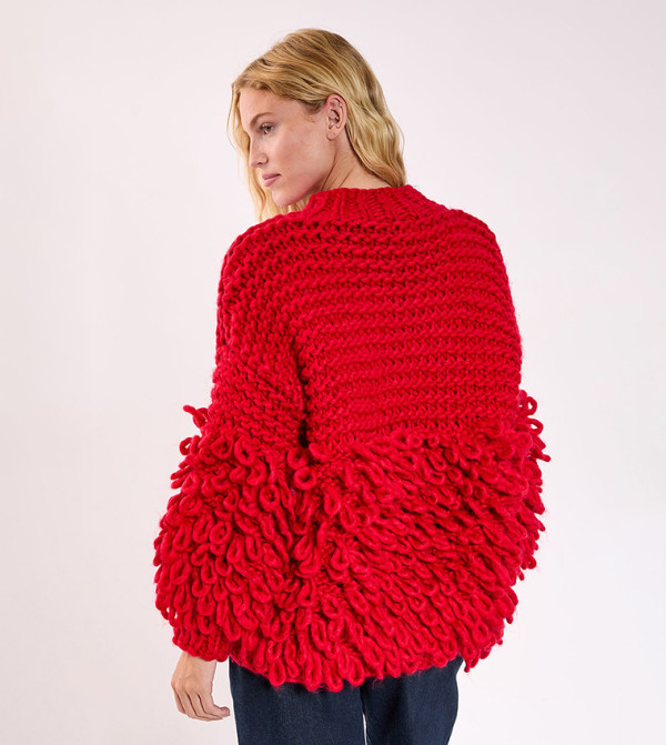 Nasty Gal  gifting - Red V-neck Sweaters