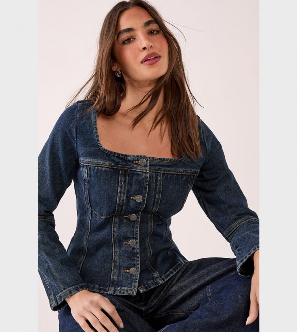 Nasty Gal Nasty Gal - Blue Casual Tops