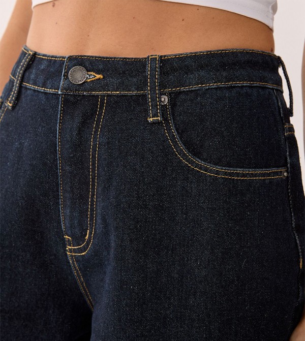 Nasty Gal Nasty Gal - Navy Wide Leg Jeans
